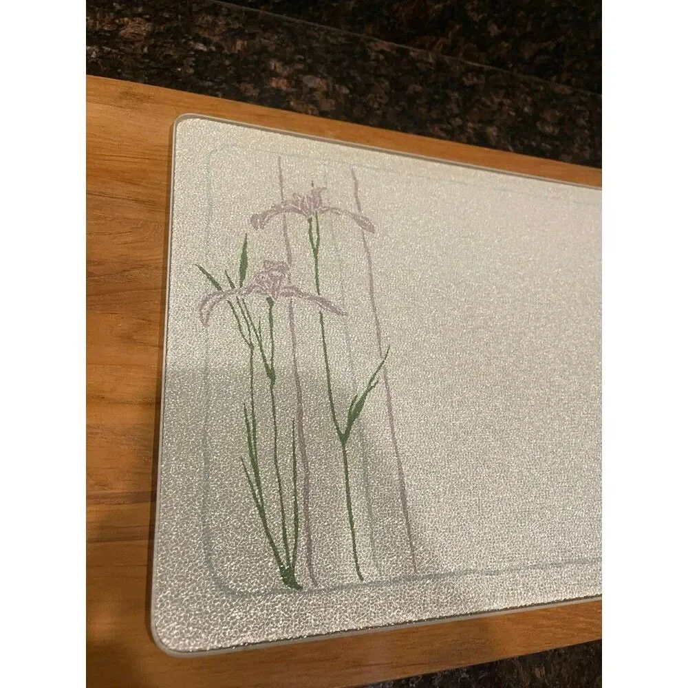 Vintage Corning Ware Shadow Iris Cutting Board 15x12